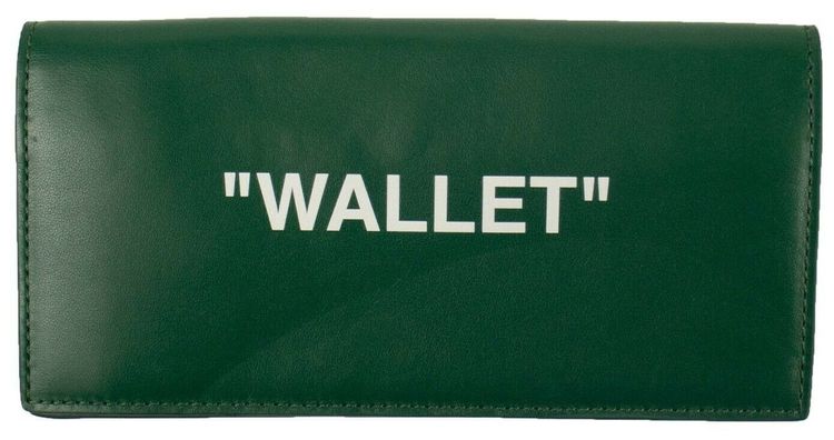 Off White Cardholder Green