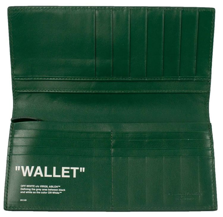 Off White Cardholder Green