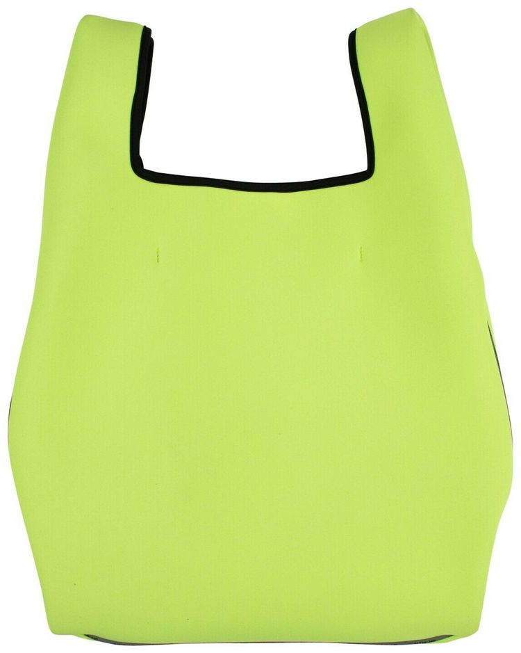 Off White Flat Shopper Tote Bag Fluo Yelllow