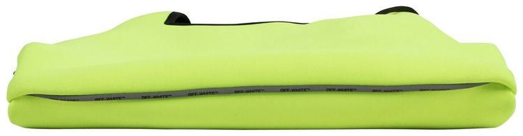 Off White Flat Shopper Tote Bag Fluo Yelllow