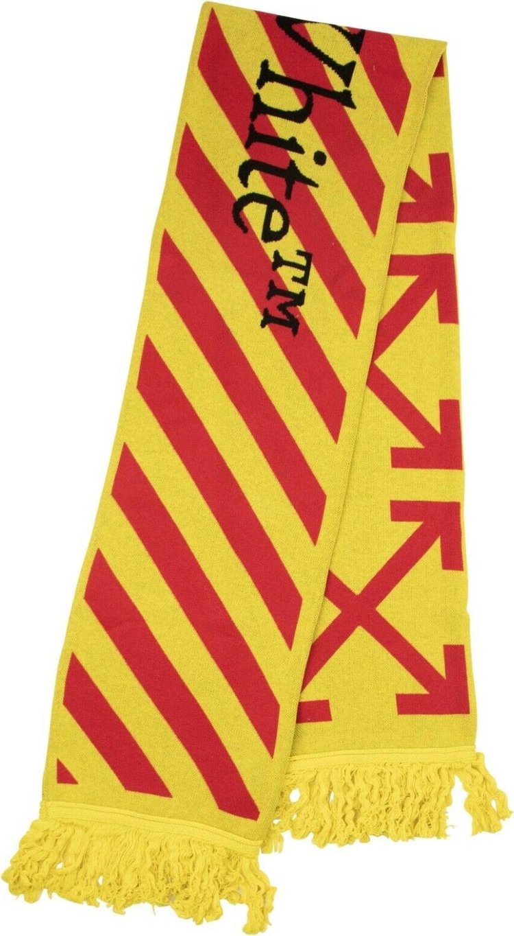 Off White Reversible Scarf Yellow