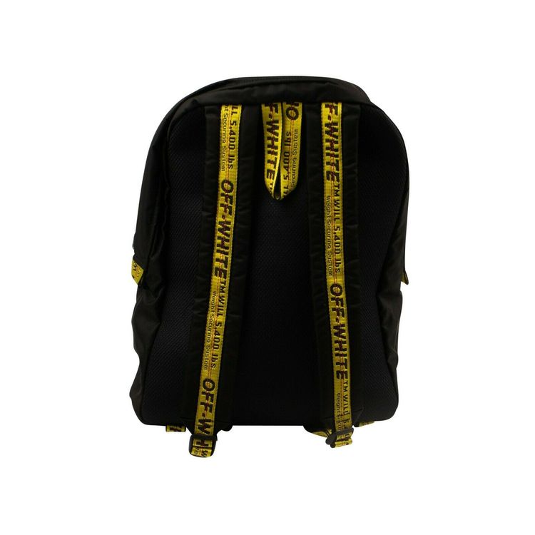 Off White Logo Backpack Black