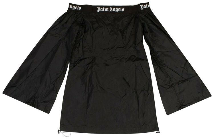 Palm Angels Boat Collar Dress Black