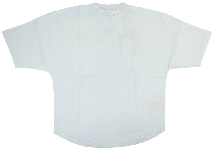 Palm Angels Logo Short Sleeve T Shirt Light Blue