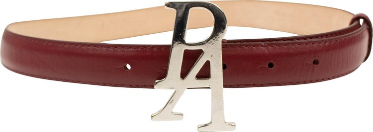 Palm Angels Leather Belt 'Red'