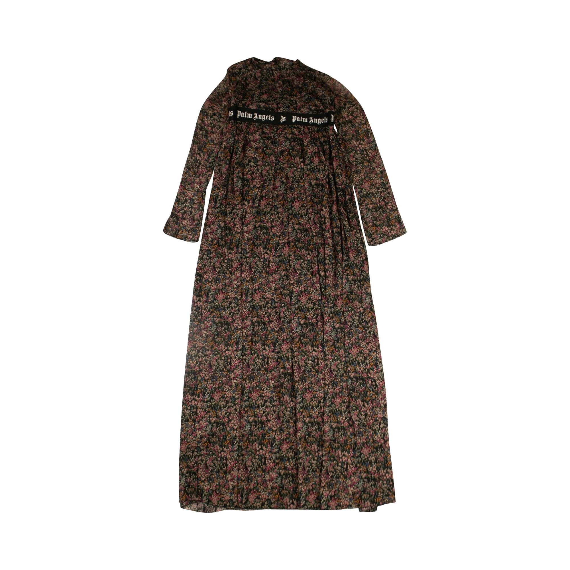 ワンピース Palm Angels DRESS (PWDB220S24FAB001 1010) Palm Angels Sleeveless ZIPPED Dress With Constrasting Bands