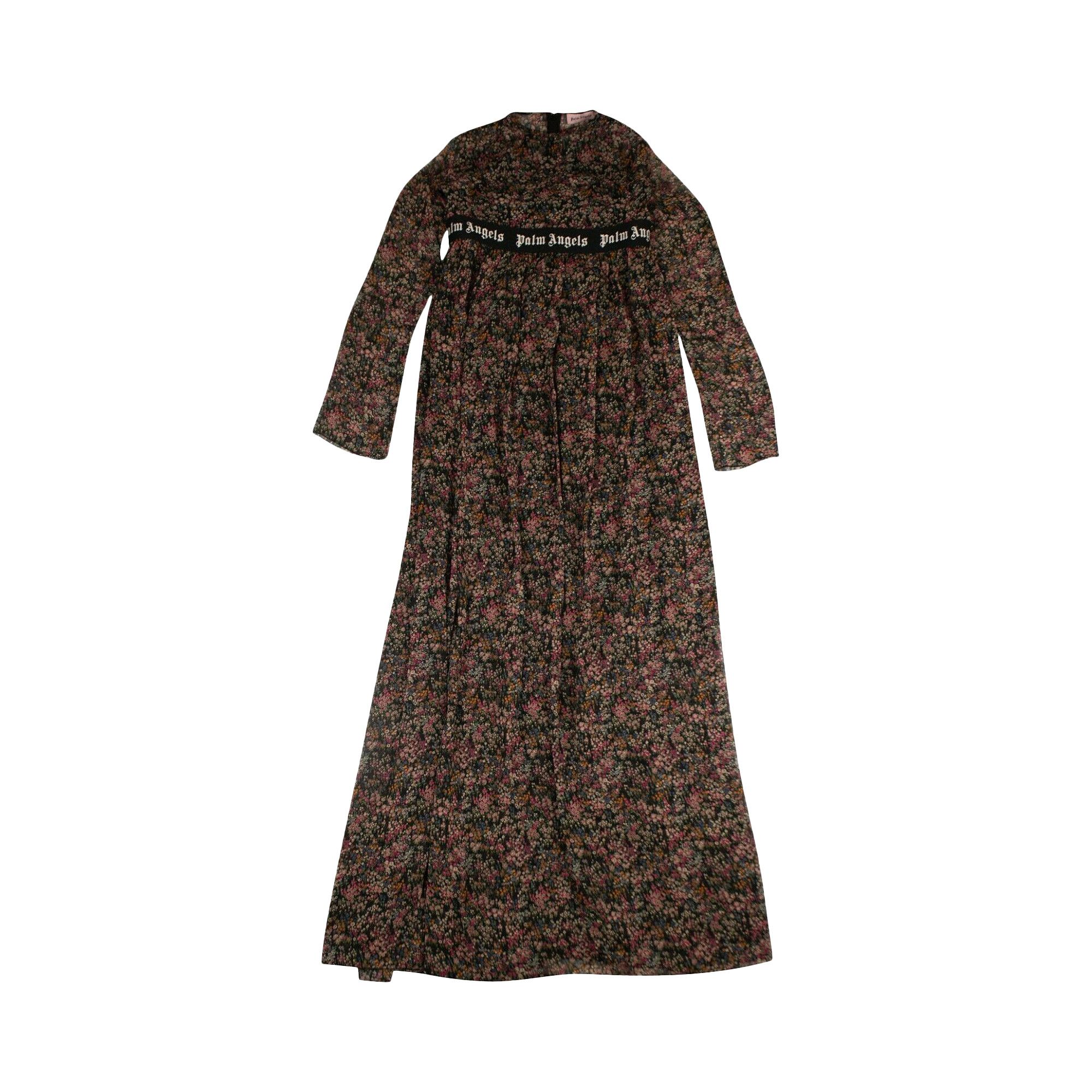 【関税&送料込み】Palm Angels Dresses Buy Palm Angels Long Floral Logo Dress 'Multicolor