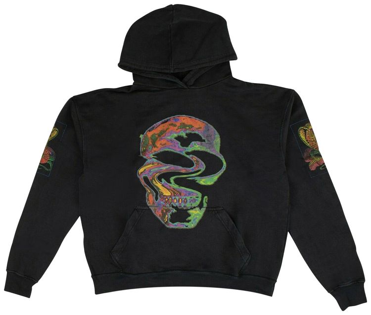 Rhude Graphic Print Hoodie Black