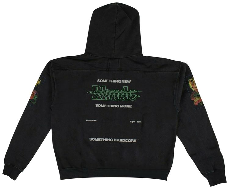 Rhude Graphic Print Hoodie Black