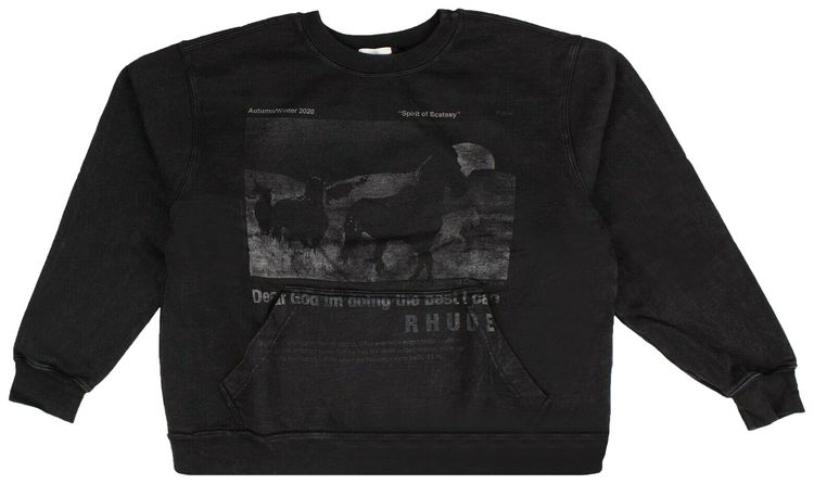 Rhude Spirit Of Ecstasy Sweatshirt Black