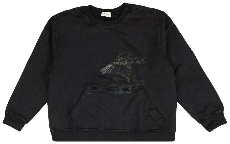 Rhude Goose Crewneck Black