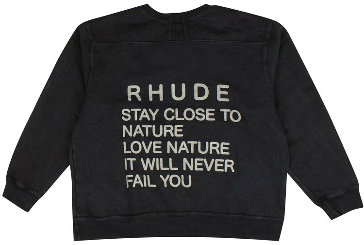 Rhude Goose Crewneck Black