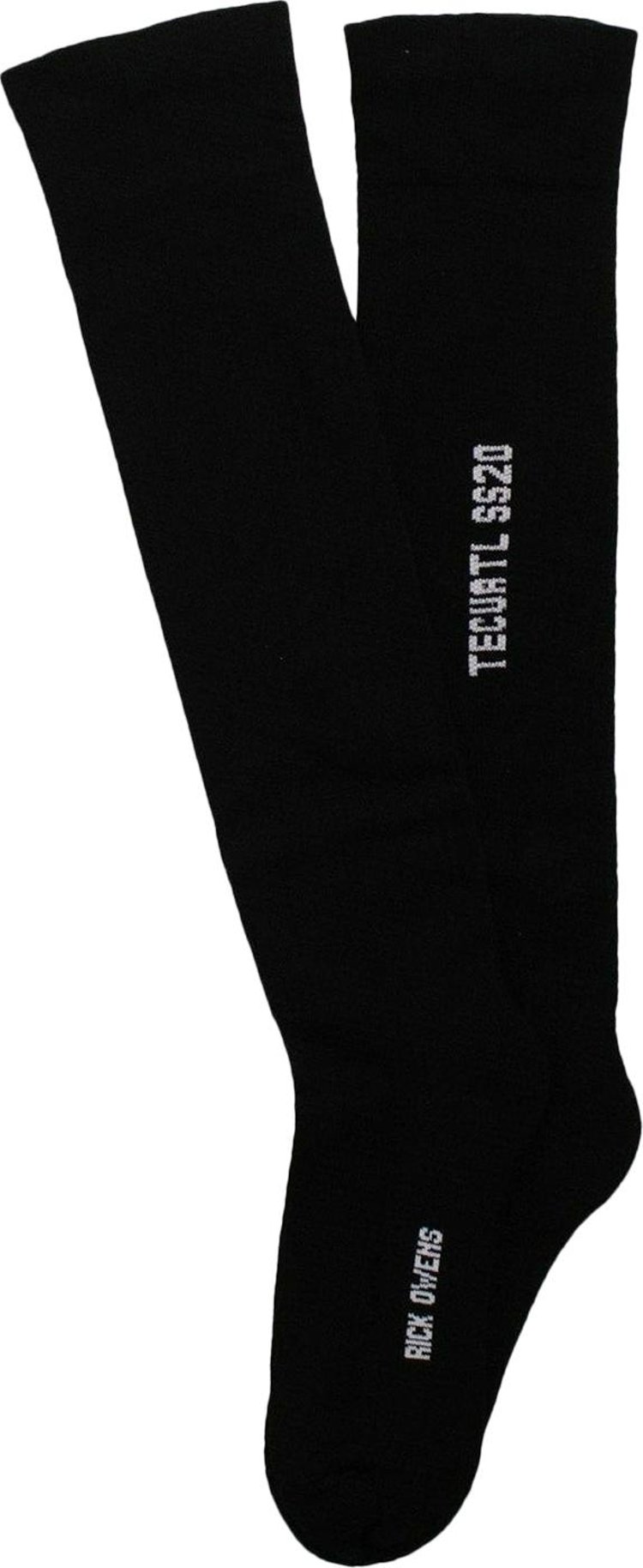 Rick Owens Knee High Socks 'Black/Milk'