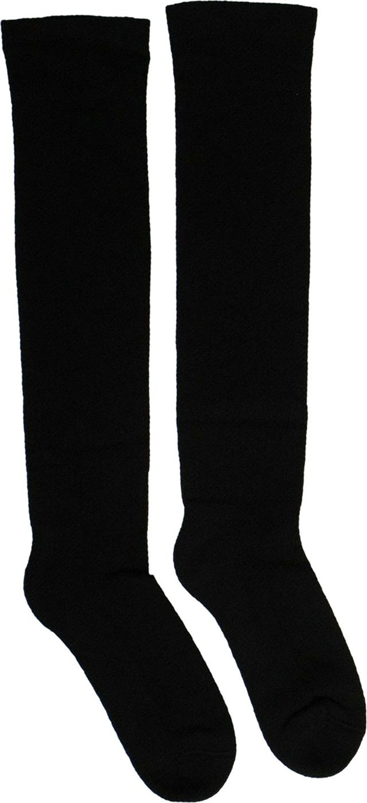 Rick Owens Knee High Socks BlackMilk