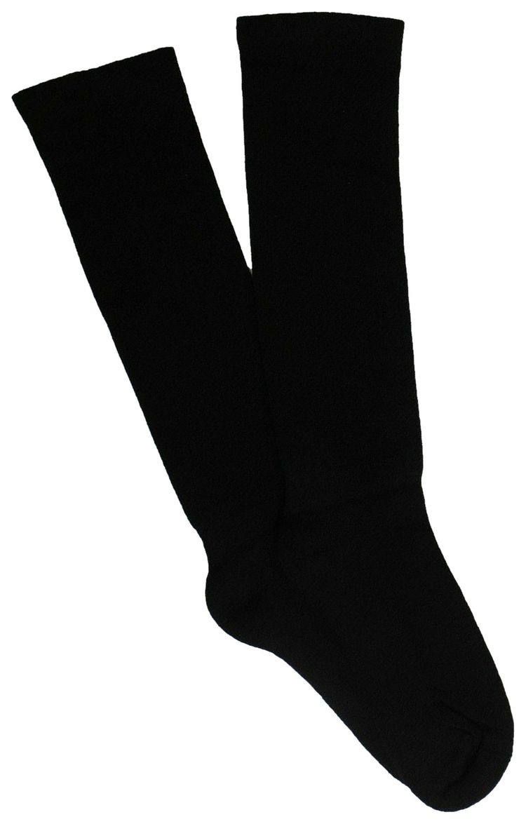 Rick Owens Mid Calf Socks BlackMilk