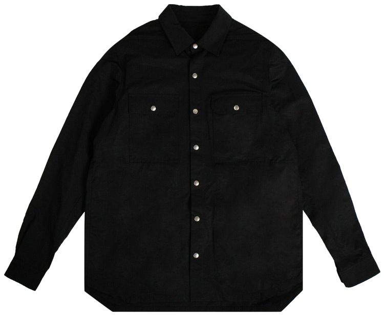 Rick Owens Nylon Overshirt Black