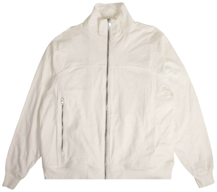 Rick Owens Zip Front Track Jacket White