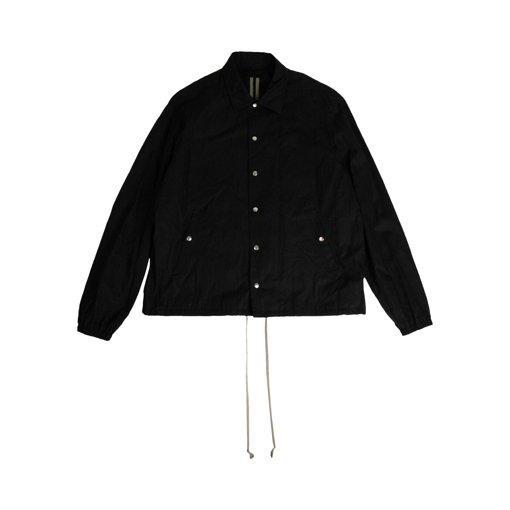 Buy Rick Owens Photograph Print Snap Front Jacket Black