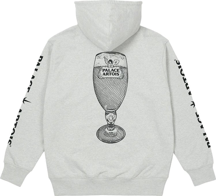 Palace Stella Artois Chalice Hood Grey Marl