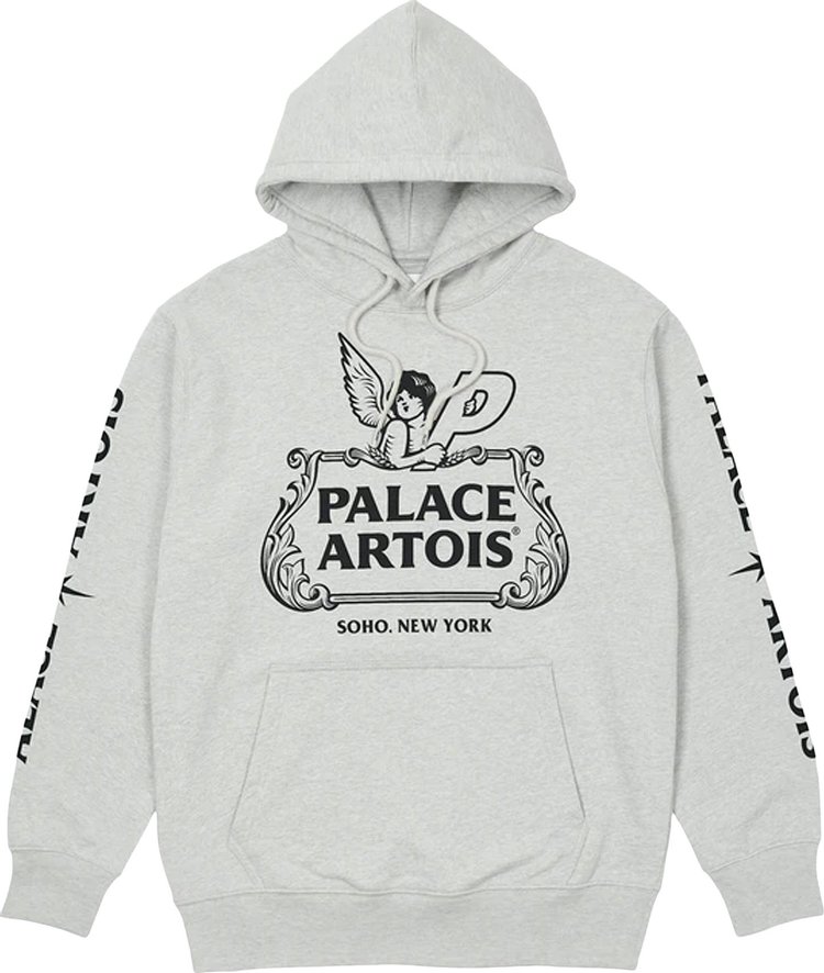 Palace Stella Artois Chalice Hood Grey Marl