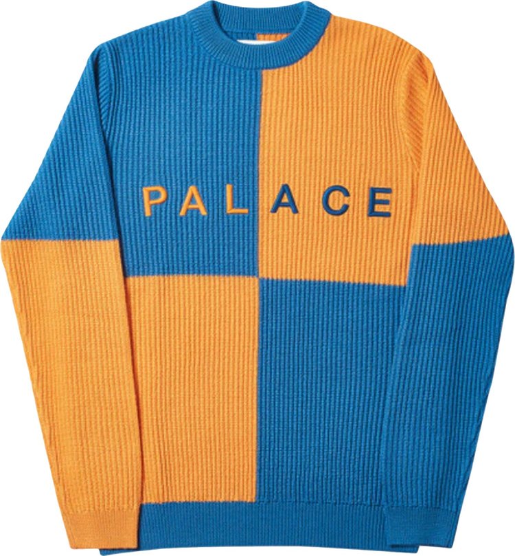 Palace Batton-Berg Knit 'Orange/Blue'