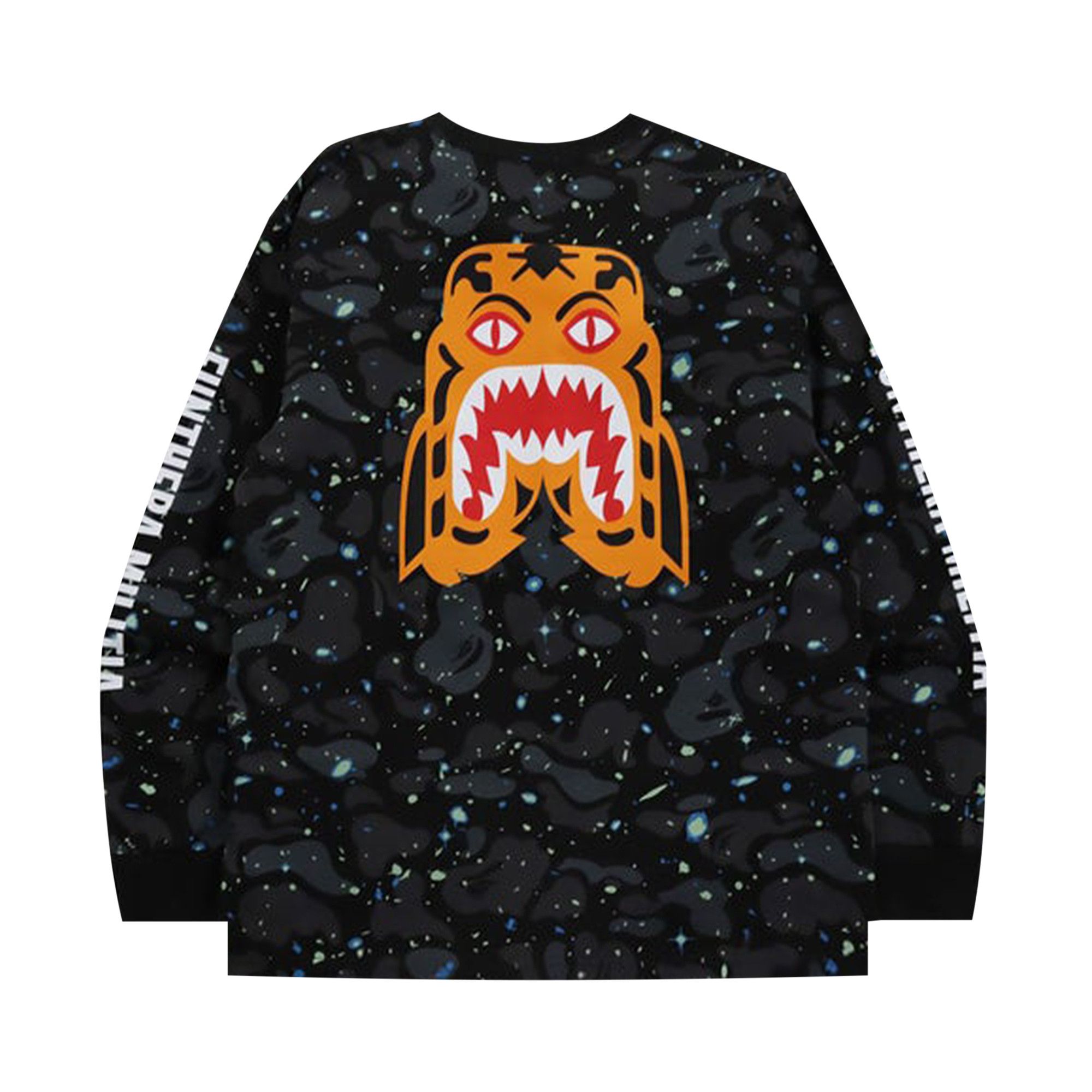 Size xl BAPE Space Camo Tiger Long Sleeve Tee Black