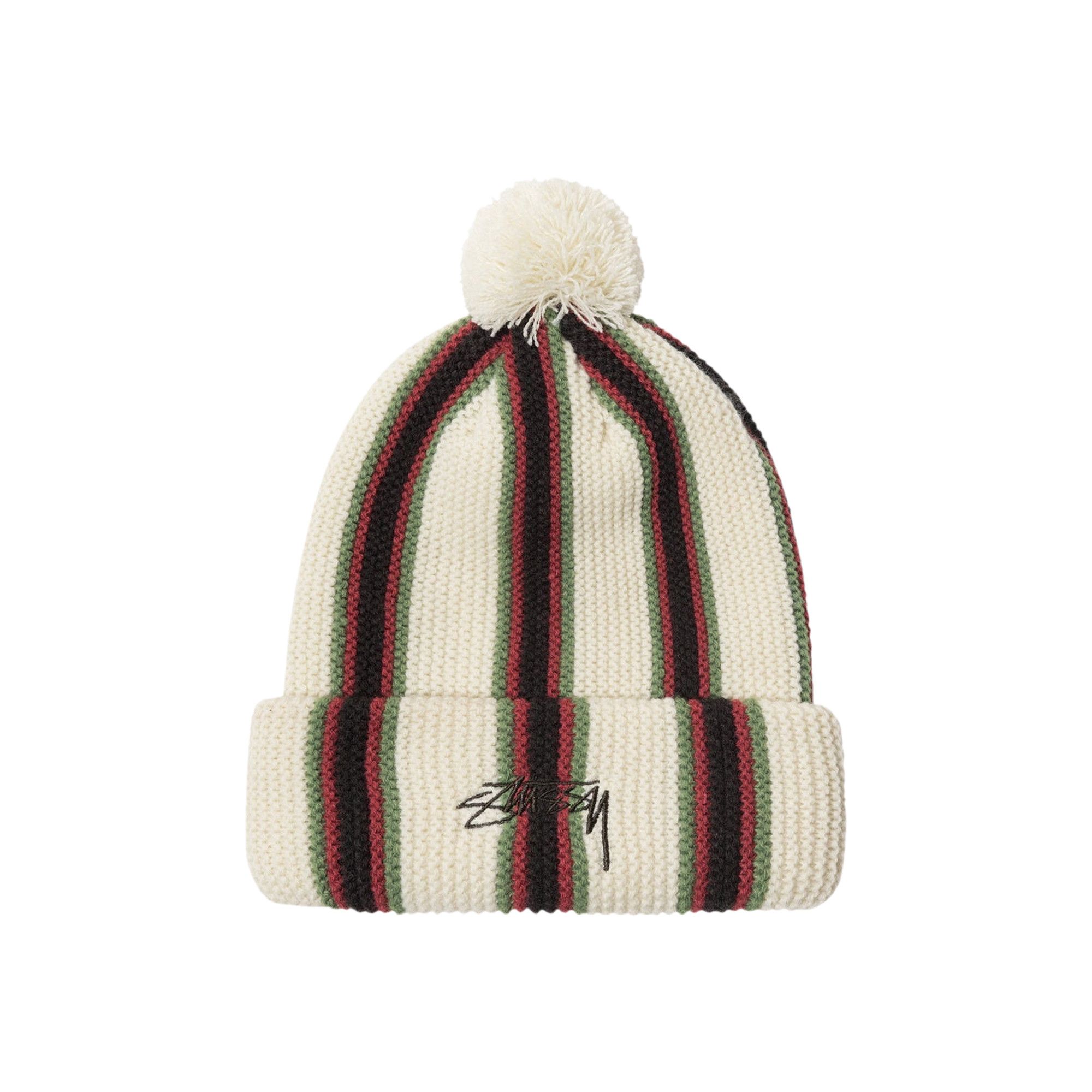 Buy Stussy Striped Pom Beanie Ecru 1321079 ECRU GOAT