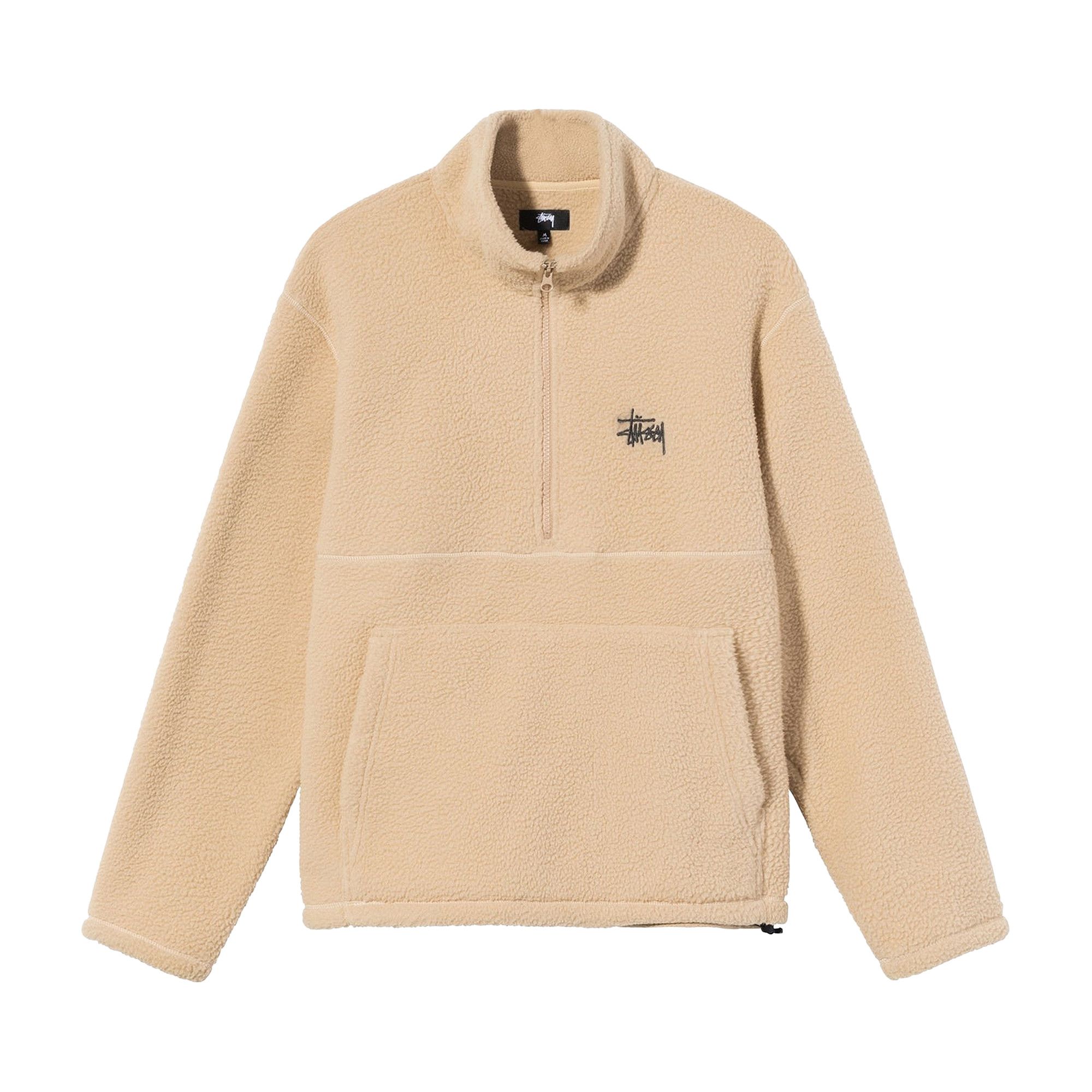 Stussy fleece half zip clearance