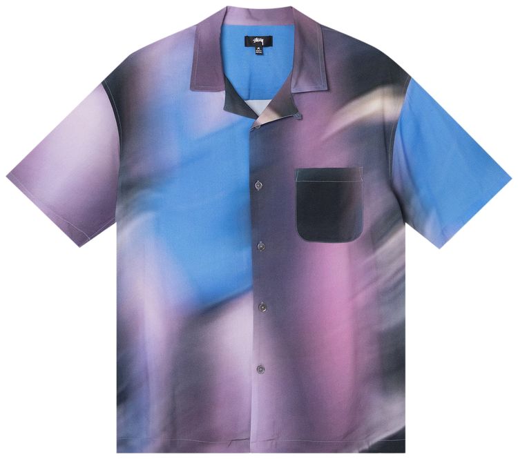 Stussy Motion Pattern Shirt Blue