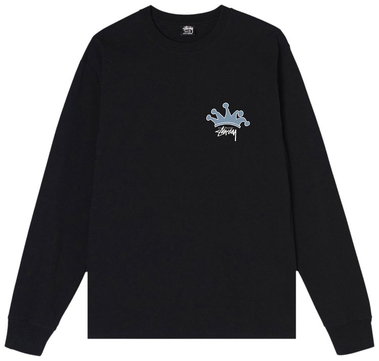 Stussy S Crown Long Sleeve Black