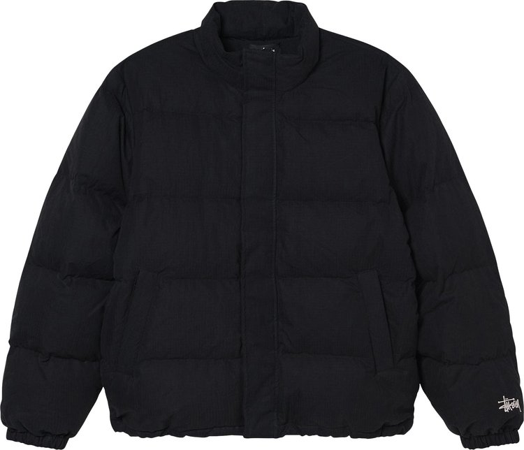 Buy Stussy Ripstop Down Puffer Jacket 'Black' - 115544 BLAC | GOAT