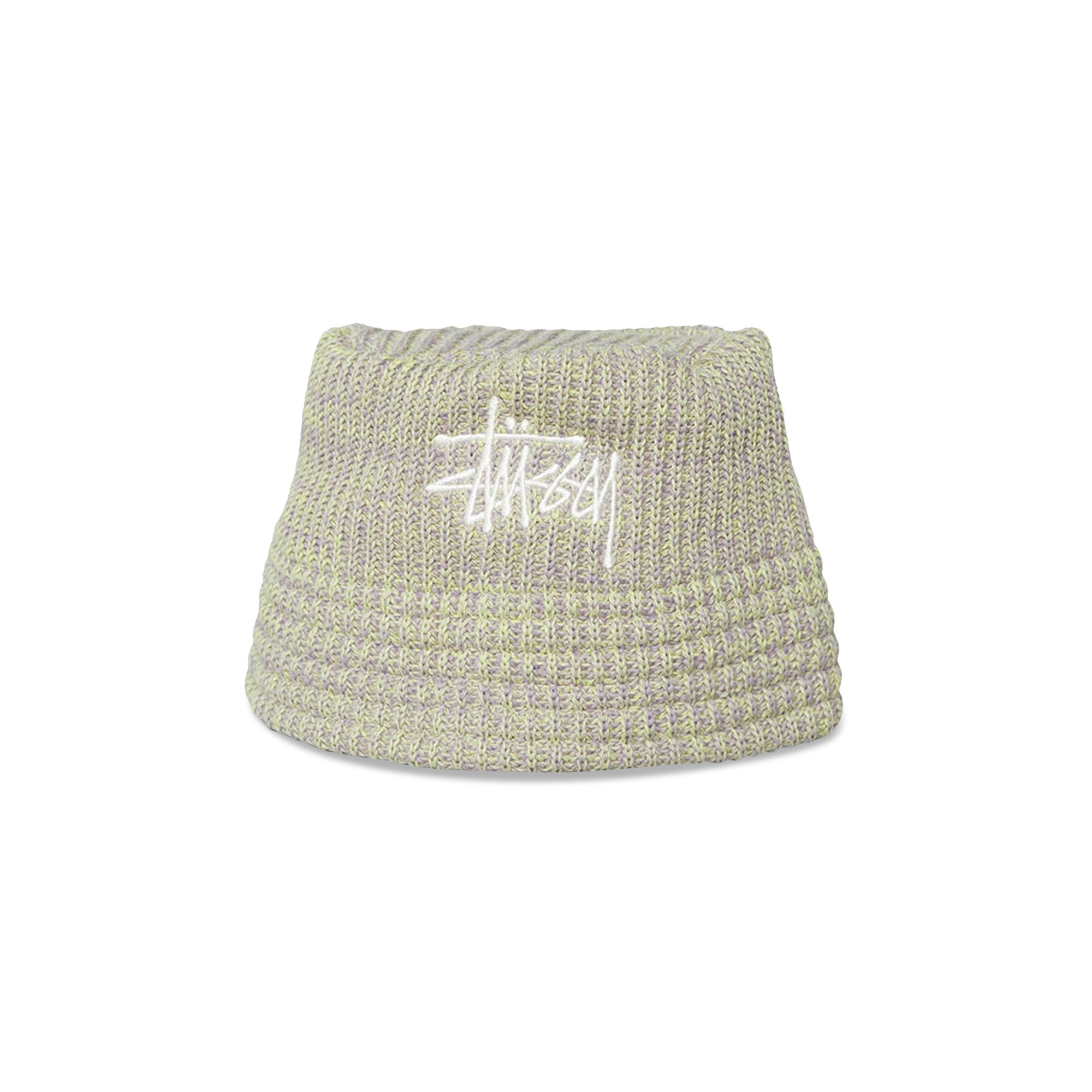 Buy Stussy Mixed Yarn Knit Bucket Hat 'Lime' - 1321074 LIME | GOAT