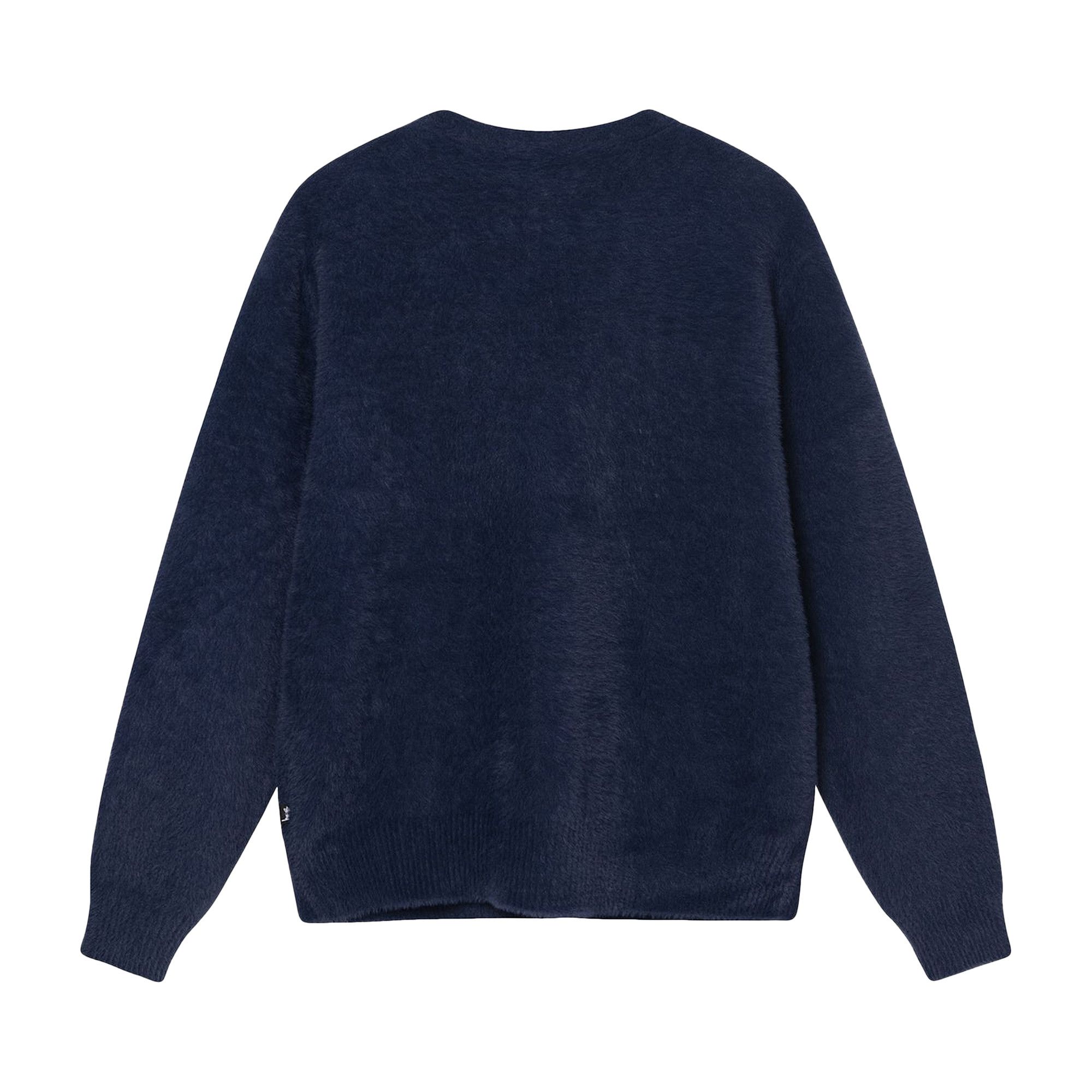 Buy Stussy Shaggy Cardigan 'Deep Navy' - 117094 DEEP | GOAT
