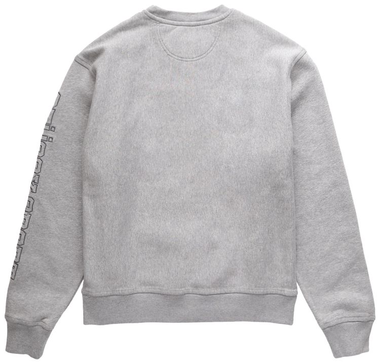 Stussy Sport Applique Crew Grey Heather