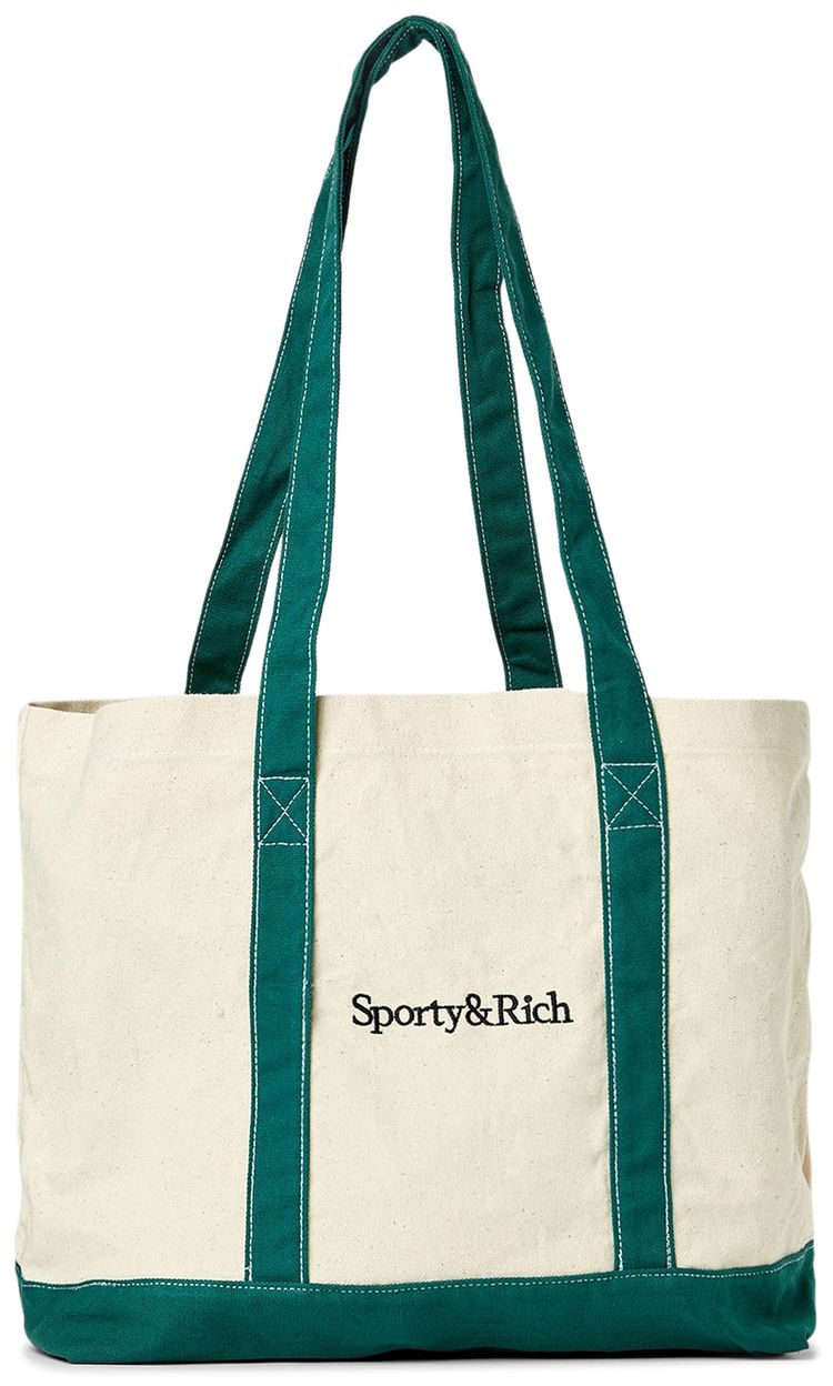 Sporty  Rich Carolyn Tote NaturalForest