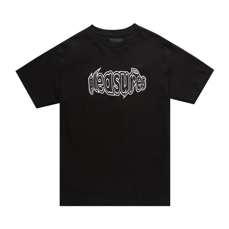 Buy Pleasures Strain Logo T-Shirt 'Black' - P21W054 BLAC | GOAT