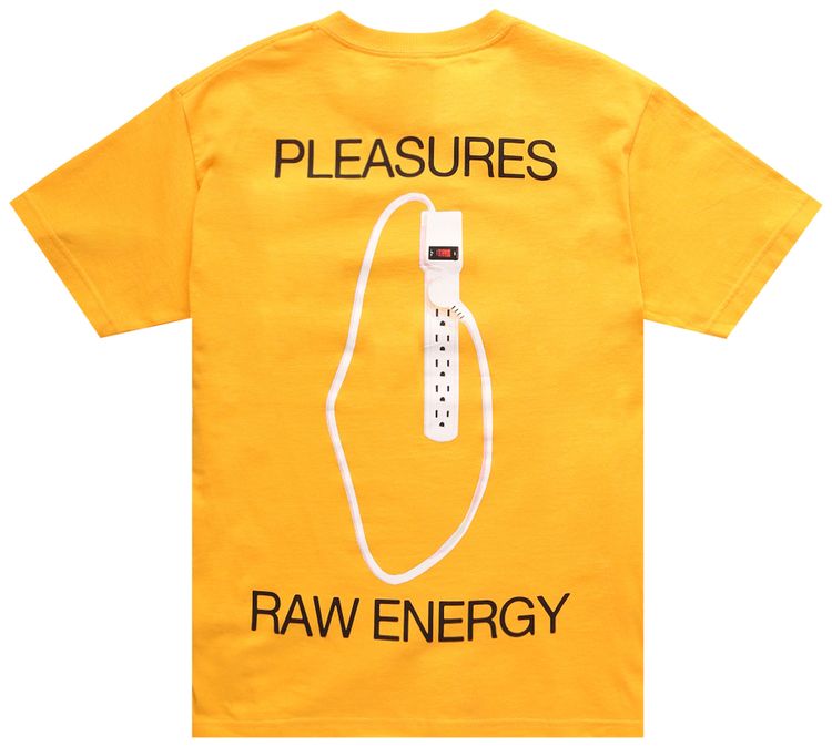 Pleasures Energy T Shirt Gold