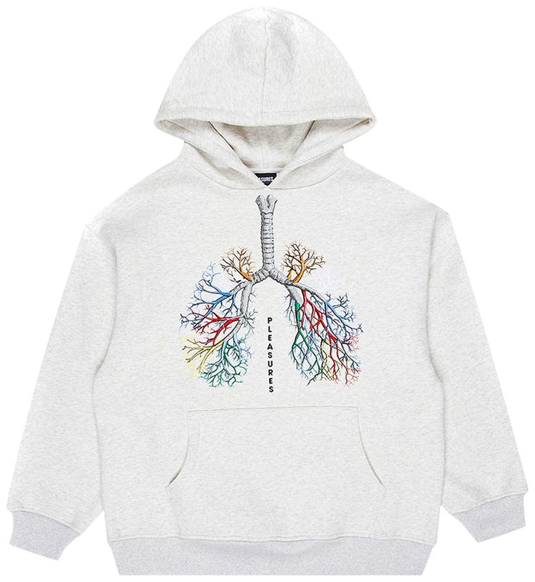 Pleasures Breathe Hoodie Grey