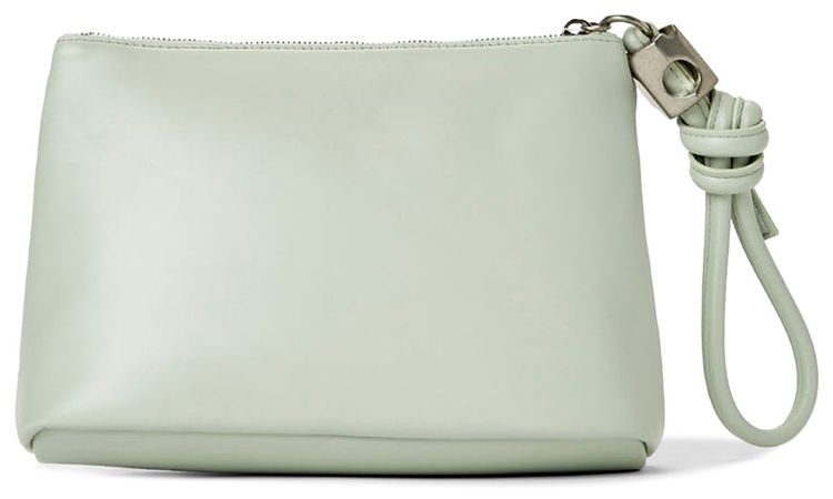 Off White Slidder Zipped Pouch 25 Sage