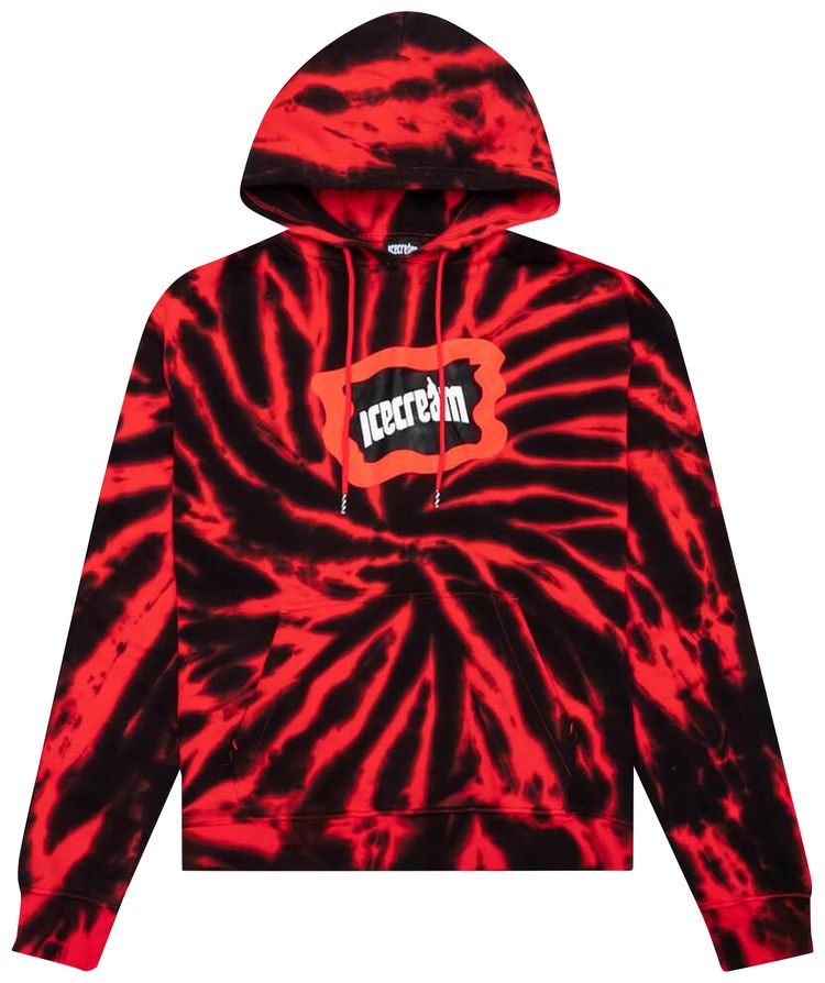 Icecream Stone Hoodie Neon Red