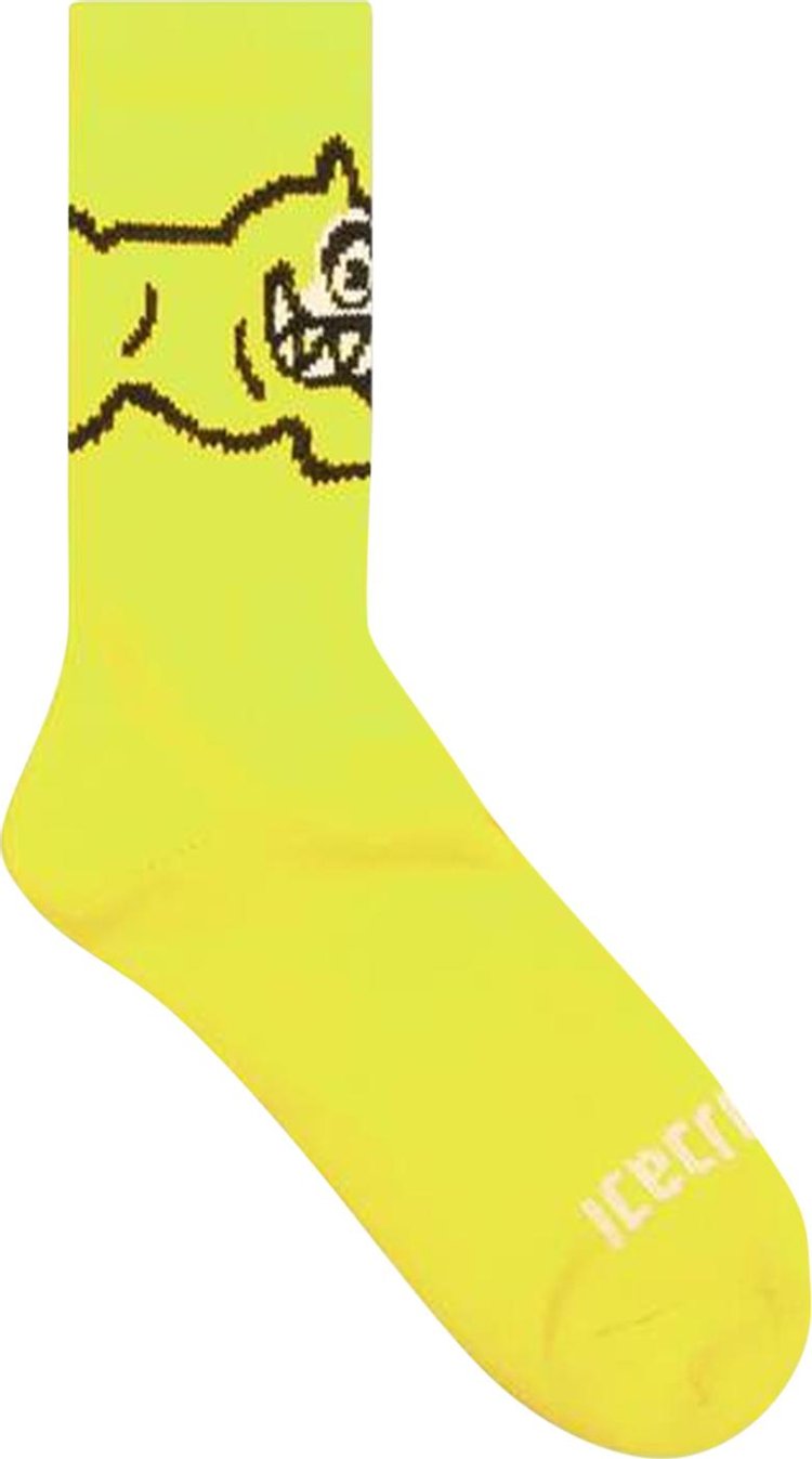 Icecream Sock 'Neon Yellow'