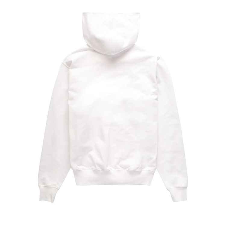 Helmut Lang Box Logo Hoodie White