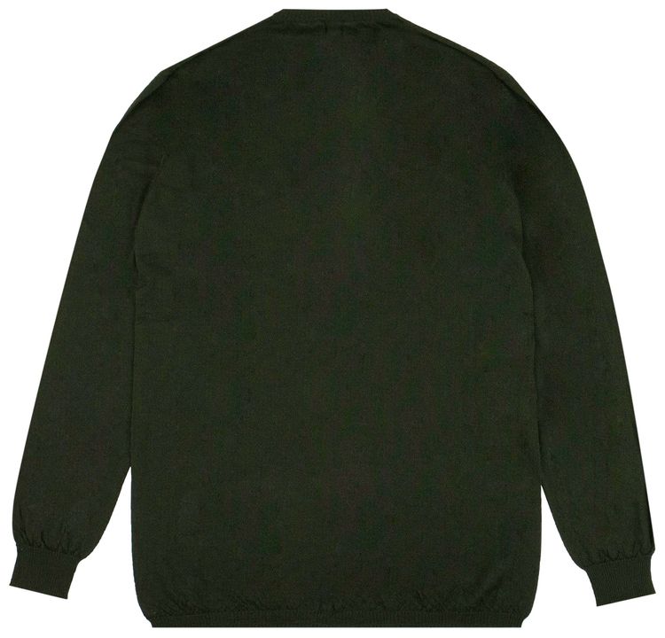 Rick Owens Cashmere Long Sleeve Oversized Sweater Forest Green