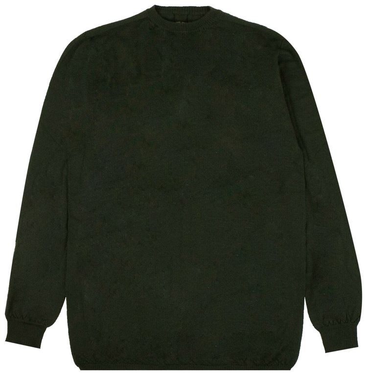 Rick Owens Cashmere Long Sleeve Oversized Sweater Forest Green