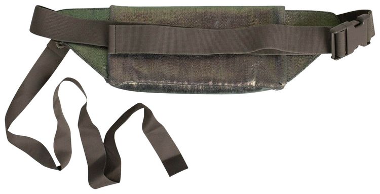 Rick Owens Iridescent Duffle Bum Small Waist Bag Silver