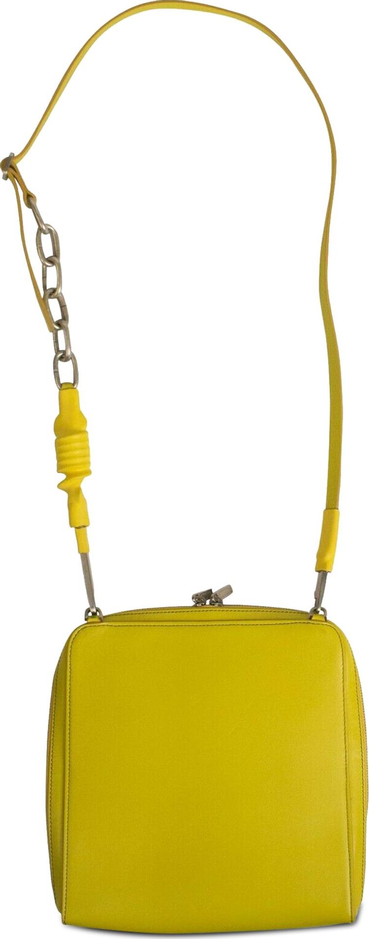 Rick Owens Leather Moon Pocket Bag Yellow