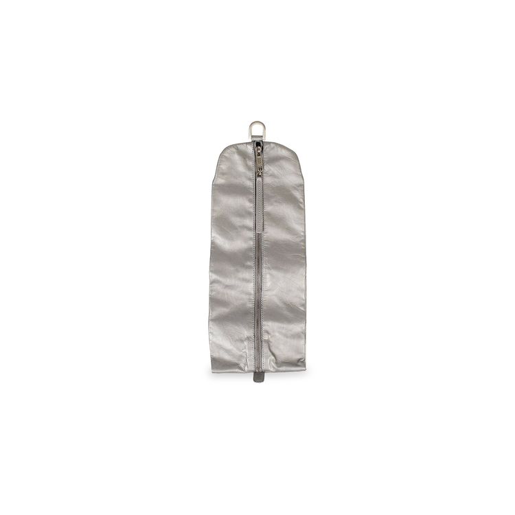 Rick Owens Leather Big Bladder Pouch Aluminum