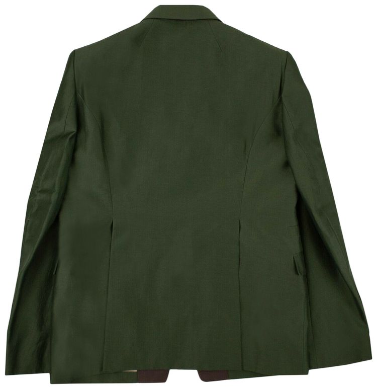 Rick Owens Soft Lapel Blazer Forest Green