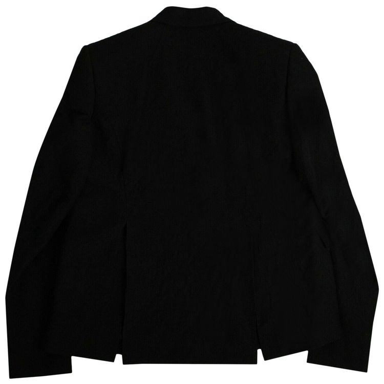 Rick Owens Wool Fitted Blazer Black