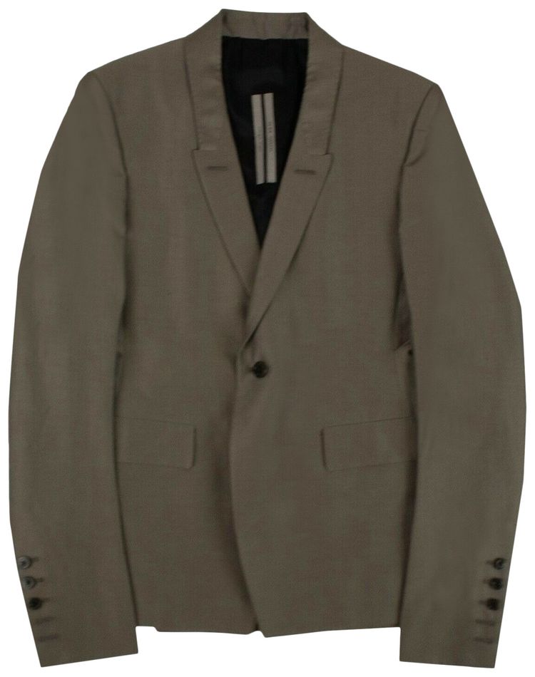 Rick Owens Single Breasted Blazer Dust